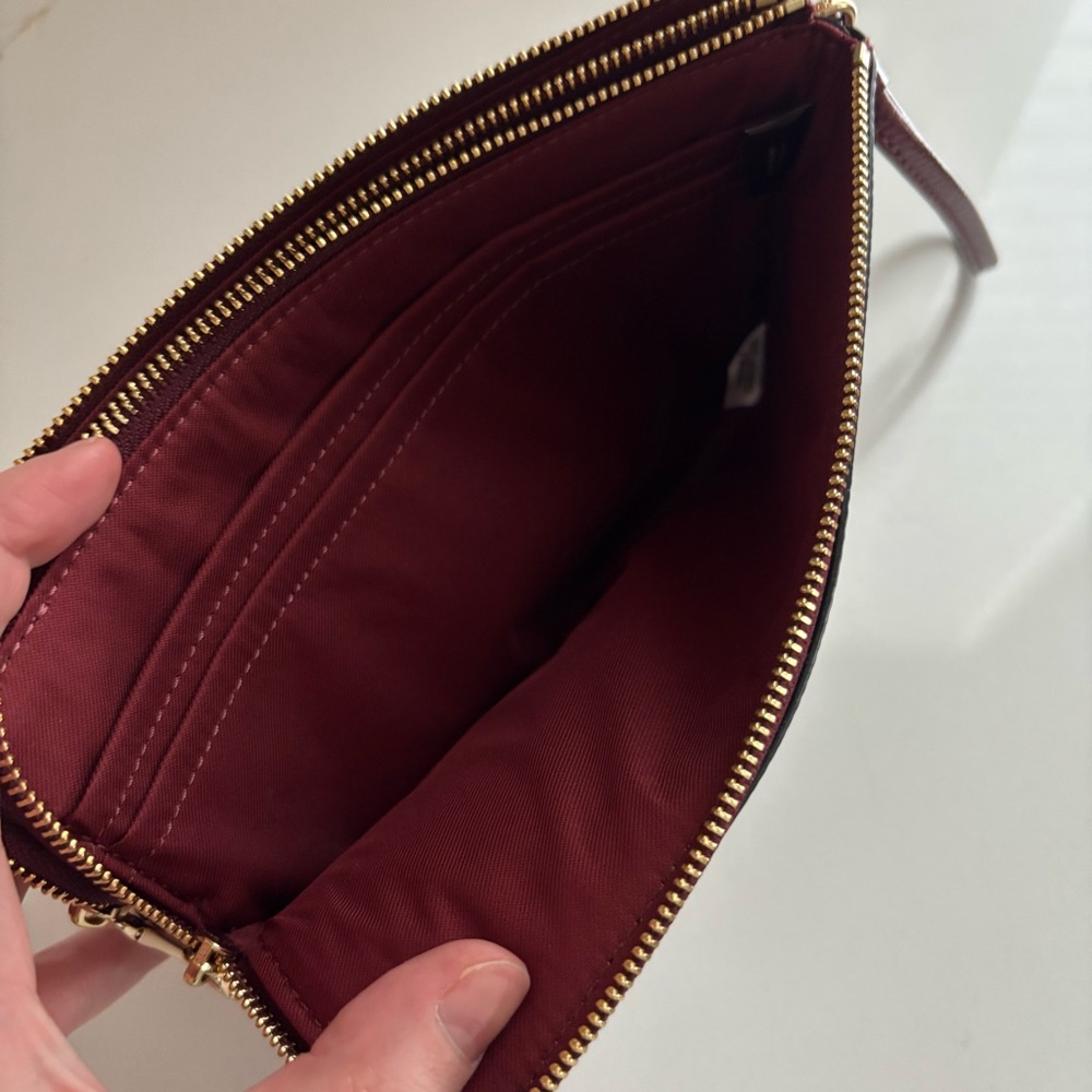 Coach Wristlet Wallet in Deep Burgundy - Picture 7 of 8